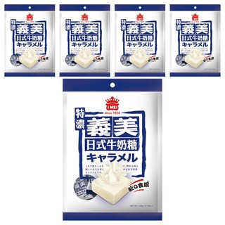 義美 日式牛奶糖 特濃, 105g, 5袋