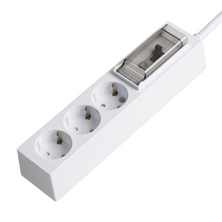 스윗홈 국내생산 고용량 배선차단용 멀티탭 3구, 1.5m, 혼합색상, 1개