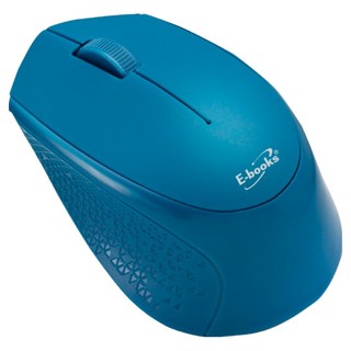 E-books M60 藍牙三鍵式超靜音無線滑鼠 超省電, E-PCG234, 藍色