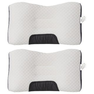 홈멧 목편한 잠 잘오는 경추 수면 베개, 혼합색상, 2개