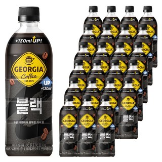 조지아 블랙 커피, 600ml, 24개