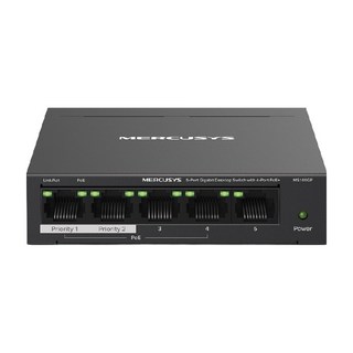 MERCUSYS 水星網路 5埠 Gigabit 含4埠POE + 網路交換器 99.8 x 98 x 25mm 原廠保固, MS105GP, 1台