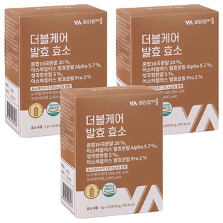 비타민마을 와이즈 더블케어 발효 효소 30p, 90g, 3개