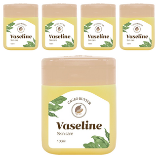 Vaseline 凡士林 可可脂光澤保濕潤膚膏 原味, 100ml, 5罐