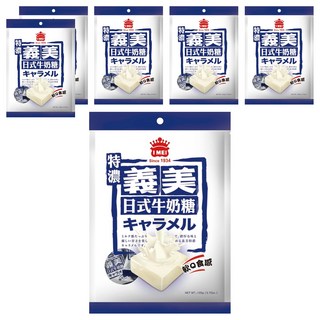 義美 日式牛奶糖 特濃, 105g, 6袋