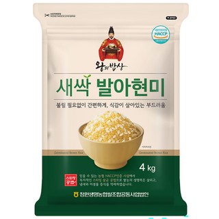 왕의밥상 새싹 발아현미, 4kg, 1개