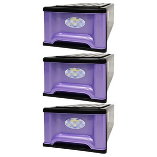 KEYWAY 抽屜整理箱 20L KB855 1450g, 紫色, 3個