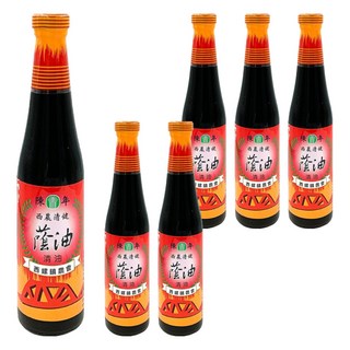 西螺鎮農會 陳年蔭油 400ml 古法釀造 無防腐劑 玻璃瓶裝 台灣在地風味, 6瓶