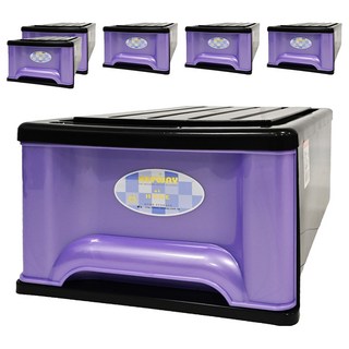 KEYWAY 抽屜整理箱 20L KB855 1450g, 紫色, 6個