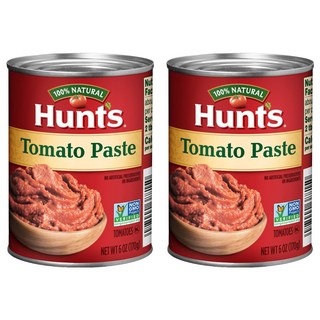 Hunt's 蕃茄糊 萬用濃縮蕃茄醬底 NON-GMO 非基改自然熟成加州蕃茄製作 美國原裝進口, 170g, 2罐