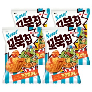 ORION 好麗友 烏龜脆片 焦糖爆米花口味, 4個, 72g