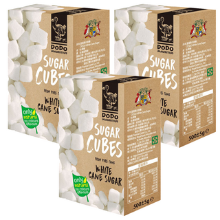 DODO 渡渡鳥 白蔗糖塊 天然蔗糖, 500g, 3盒
