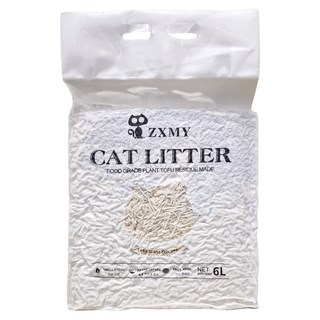 haqiAAS 豆腐貓砂,原味 - 天然環保, 強效吸水, 可沖馬桶, 6L, 1包