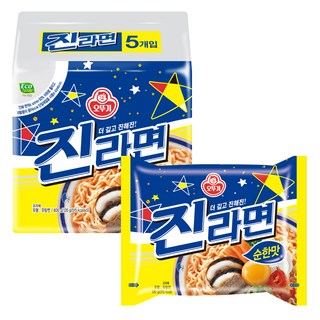 오뚜기 진라면 순한맛 120g, 5개