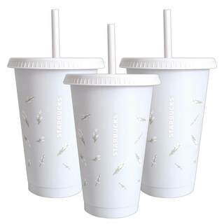 STARBUCKS 星巴克 吸管杯 隨行杯 三色一組, 顏色隨機, 590ml, 1組
