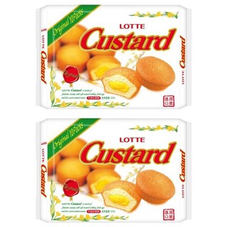 LOTTE 樂天 Custard 蛋黃派 10顆, 230g, 2盒