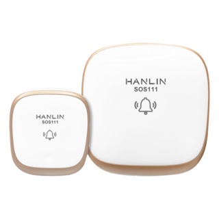 HANLIN 按鈕自發電聲光警示門鈴 DR SOS 111, 1個