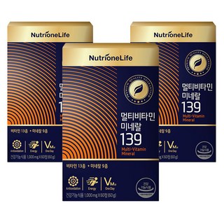 뉴트리원 라이프 멀티비타민 미네랄139, 3개, 60정