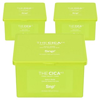 Snp 積雪草4.0鎮靜舒緩面膜, 30張, 3盒