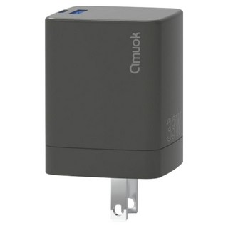 amuok 艾默克 33W GaN 迷你急速充電器, 黑色, 1個