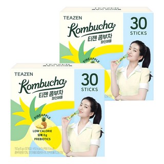 TEAZEN 茶禪 康普茶沖泡飲 鳳梨口味, 5g, 30條, 2盒