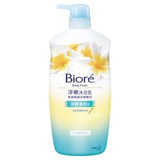Biore 蜜妮 淨嫩沐浴乳 緬梔花香 彈嫩清爽, 1kg, 1瓶