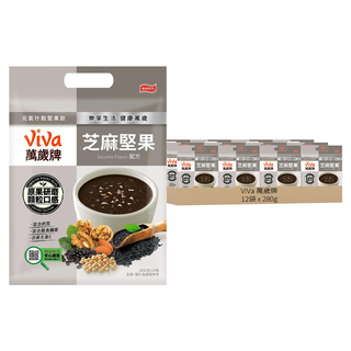 ViVa 萬歲牌 元氣什穀堅果飲 芝麻堅果, 28g, 10包, 12袋