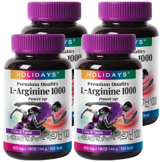 HOLIDAYS 左旋精胺酸1000牛磺酸錠, 180錠, 4罐