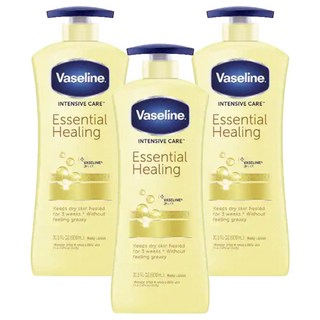 Vaseline 凡士林 潤膚乳液, 600ml, 3瓶, 全效滋潤保濕