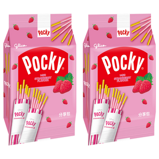 glico 格力高 Pocky 百奇 草莓棒分享包, 72g, 2袋