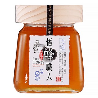 宏基蜂蜜 悟蜂職人 冬蜜 冬季花種製作木質花香 自然完熟高酵素 禮盒玻璃罐裝, 560g, 1罐