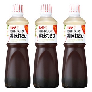 KEWPIE 和風芥末沙拉醬油, 1L, 3個