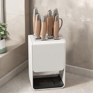 Homevanesse 可瀝水多功能刀座, 1個, 白色