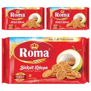 Roma 椰子餅 香濃椰奶製作 多樣化吃法, 300g, 3包