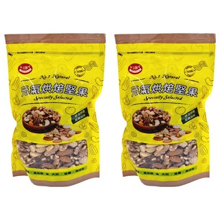 品鮮生活 無調味五種綜合堅果 家庭號, 600g, 2包