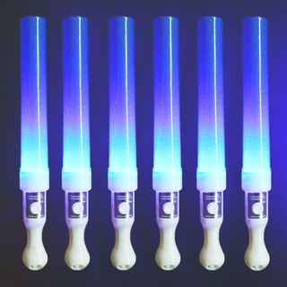 비에이비오 LED 큐티 응원 칼라 야광봉, 블루, 6개
