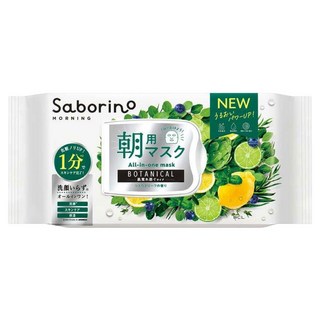 BCL Saborino 早安面膜 柑橘葉香 快速補水保濕, 30片, 1包