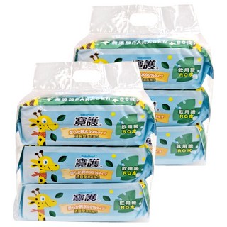 BabyHood 寶護 清爽濕巾 21 x 15cm 318ml 80張, 3包, 2袋