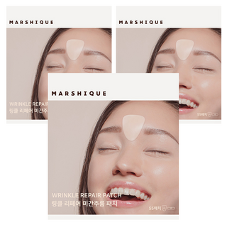 마르시끄 링클 리페어 미간 주름 패치, 55개입, 3개