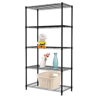 KI WISH 居家生活 輕型五層架 黑色, 5層