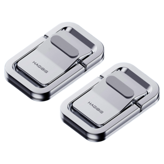 鋅合金迷你便攜筆電支架, 銀色, 2個