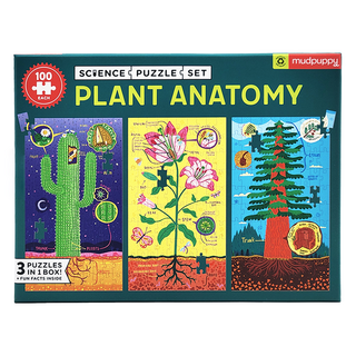 mudpuppy 科學拼圖，植物解剖學，100片, 300片, 1盒