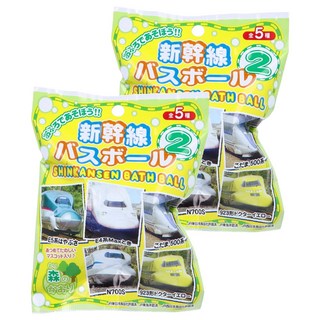 SK JAPAN 新幹線 沐浴球內附玩具 全5種, 75g, 2包