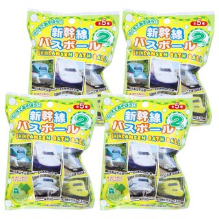SK JAPAN 新幹線 沐浴球內附玩具 全5種, 75g, 4包