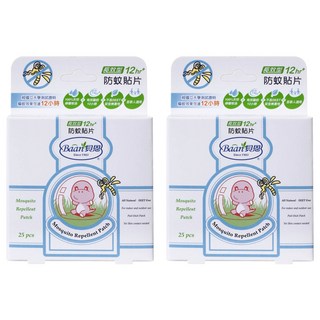 Baan 貝恩嬰兒防蚊貼片 檸檬桉精油 長效12小時驅蚊 單片包裝, 2g, 2盒