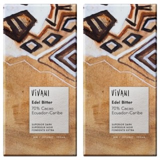 ViVANI 優質黑巧克力, 100g, 2片