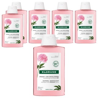 KLORANE 蔻蘿蘭 速效舒敏洗髮精, 200ml, 6瓶