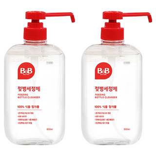 비앤비 액상형 젖병세정제 허브그린향, 600ml, 2개