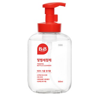 비앤비 젖병세정제 거품형 리뉴얼, 550ml, 1개