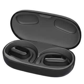 PHILIPS 飛利浦 22h長續航開放式真無線運動耳機, TAT3708BK, 黑色